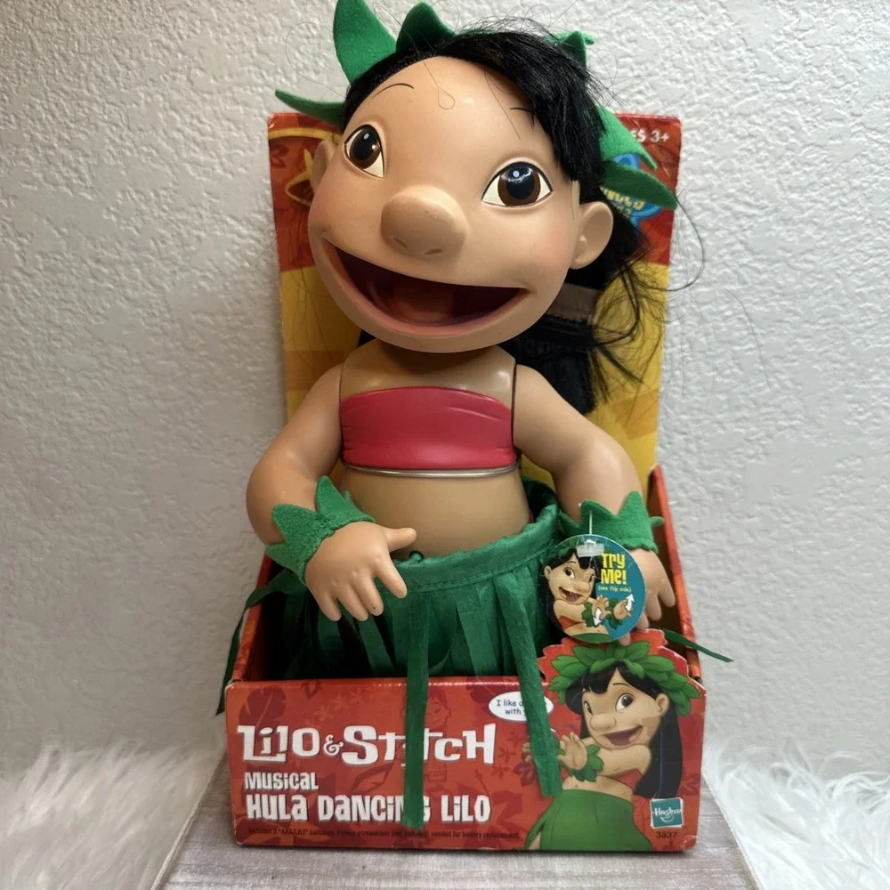 $56 🌙 Disney Lilo & Stitch Musical Hula Dancing Lilo Doll 2002 Hasbro New